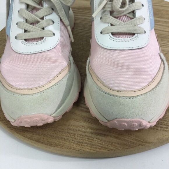 Michael Kors Womens Monroe Trainer Bae Canvas Suede Sneaker Shoes Multi Size 6.5 - Picture 8 of 15